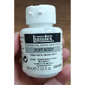 Liquitex Professional Soft Body Acrylic Paint Bottle Transparent Mixing White
